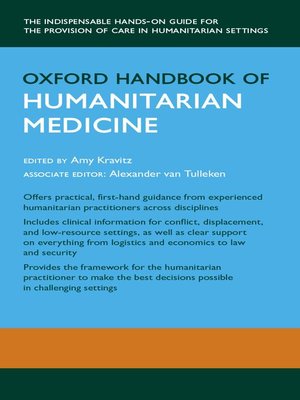 cover image of Oxford Handbook of Humanitarian Medicine